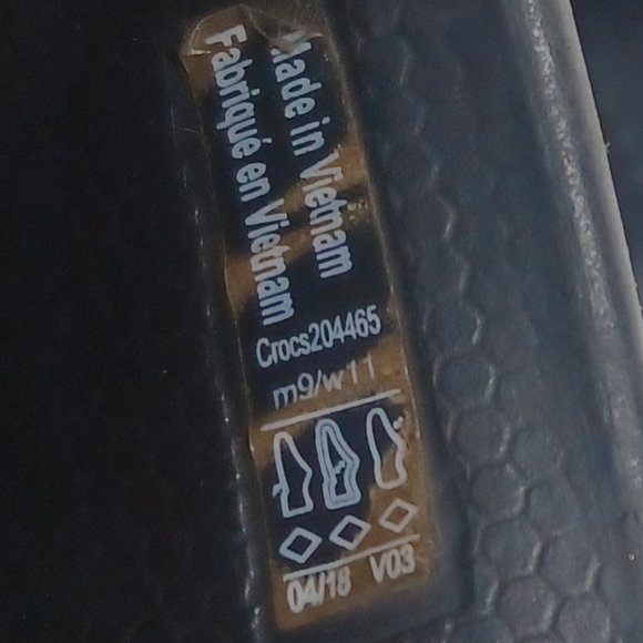 CROCS Slides Slip On Flip Flop Sandals Iconic Comfort Men's Size 9 Shoes - Picture 13 of 13